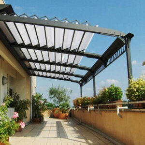 mái xếp sân thượng