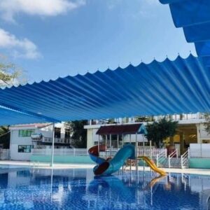 mái xếp di động hồ bơi, khu du lịch