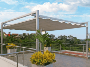 mái xếp sân thượng