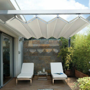 mái kéo sân thượng