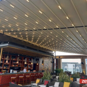 mái xếp di động cafe